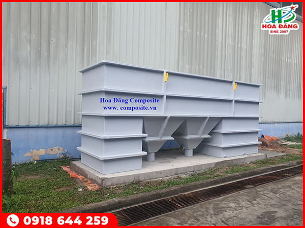 Bon xử lý nước thải vuông